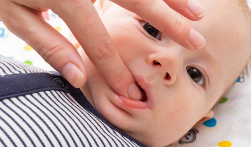 Massage dents bébé