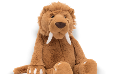 doudou ours avec de longues dents